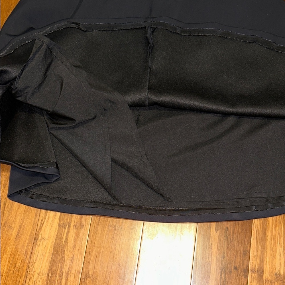 Banana Republic Black Satin Full Circle Skirt Size 4P Minimalist Chic - Picture 7 of 7